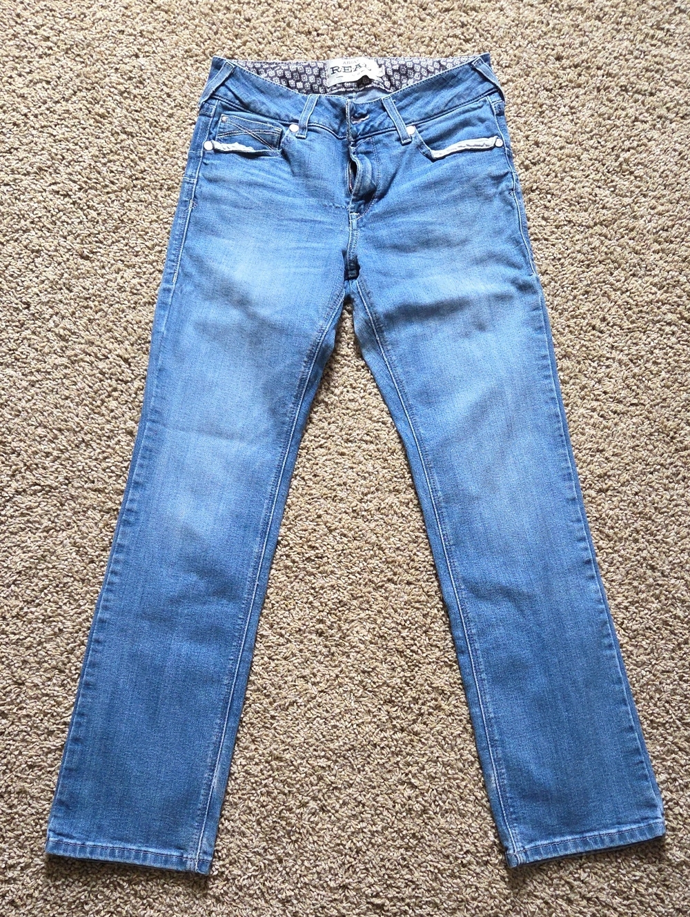 ARIAT 29S Blue Straight-Leg Denim Jeans